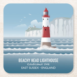 Porta-copo De Papel Quadrado Farol de Beachy Head