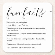 Fatos de diversão em branco preto listados como pe