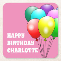 Feliz Aniversário, Balões de Papel Portas copos