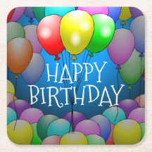 Feliz aniversário Balões Porta copos de Papel