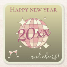 Feliz ano novo 2025 véspera de ano novo rosa doura