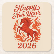 Feliz ano novo 2026 Cavalo de Fiery