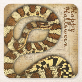 Porta-copo De Papel Quadrado Feliz Halloween Vintage Cobras Portas copos