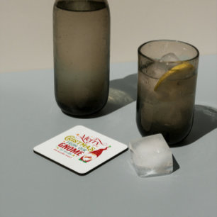 Porta-copo De Papel Quadrado Feliz Natal Do Nosso Gnomo Para O Seu