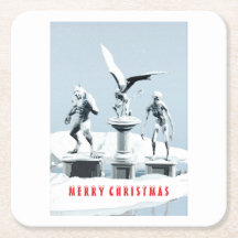 Feliz Natal. Esculturas de gelo monstruosas
