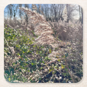 Porta-copo De Papel Quadrado Feliz outono.