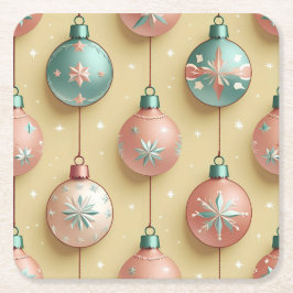 Porta-copo De Papel Quadrado Feriado de natais vintages