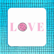 Festa de Amor de Pickleball Rosa Chique