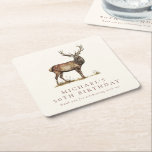 Porta-copo De Papel Quadrado Festa de aniversário Adulta de Stag de Caça de Vea<br><div class="desc">Elegante Deer Stag caçando Portas copos de papel para adultos sofisticadas em países russos</div>