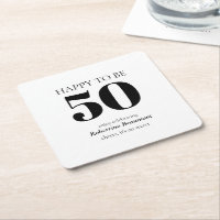 Festa de Aniversário de 50 Anos Simples e Moderna 