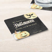 Festa de Halloween Corporativa Simples em Preto e 