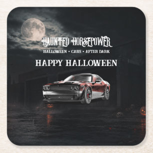 Porta-copo De Papel Quadrado Festa de Halloween de Carro Americano Assustador