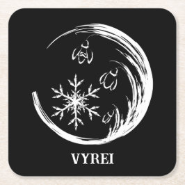 Porta-copo De Papel Quadrado Festa de inverno