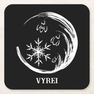 Porta-copo De Papel Quadrado Festa de inverno