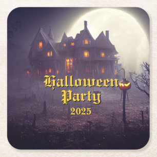 Porta-copo De Papel Quadrado Festa Spooky Halloween