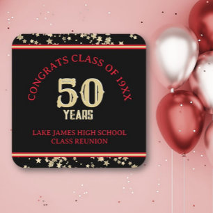 Porta-copo De Papel Quadrado Festivo 50ª Classe Partido Sindicato