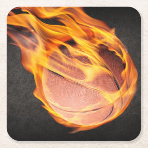 Porta-copo De Papel Quadrado Fiery Basball