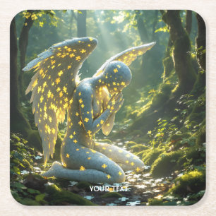 Porta-copo De Papel Quadrado Figura Angelical Fofa de Fantasia Puzzle