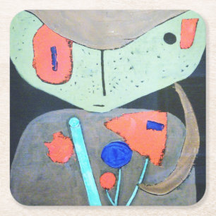 Porta-copo De Papel Quadrado Figura do Teatro Oriental, Paul Klee