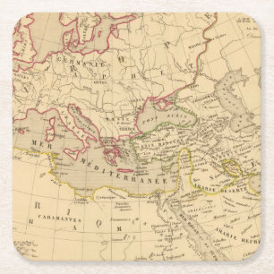 Porta-copo De Papel Quadrado Fils auxiliares de Noe dos trois de Terre