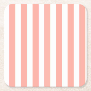 Porta-copo De Papel Quadrado Fitas de coral e de doce