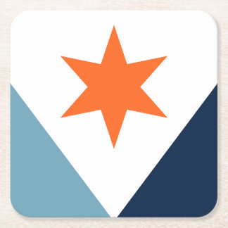 Porta-copo De Papel Quadrado Flag of Syracuse, New York