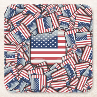 Porta-copo De Papel Quadrado Flag_United_States_by_JAMColors