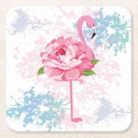 Flamingo pintado à mão