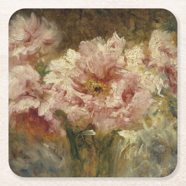 Porta-copo De Papel Quadrado Fleurs - Félix Ziem (Frente)