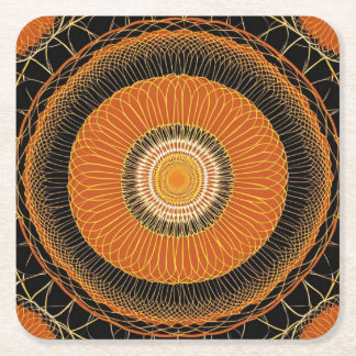 Porta-copo De Papel Quadrado Flor de queda vibrante