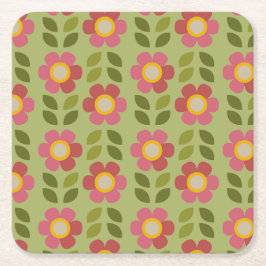Porta-copo De Papel Quadrado FLOR MOSQUEADA - Conjunto de Suportes de Papel Flo