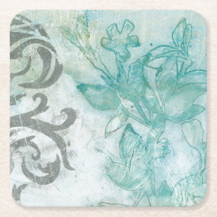 Porta-copo De Papel Quadrado Flor Spray II