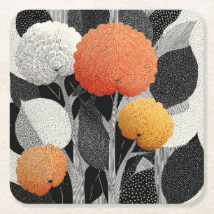 Porta-copo De Papel Quadrado Floração Noturna no Planeta Vermelho #5
