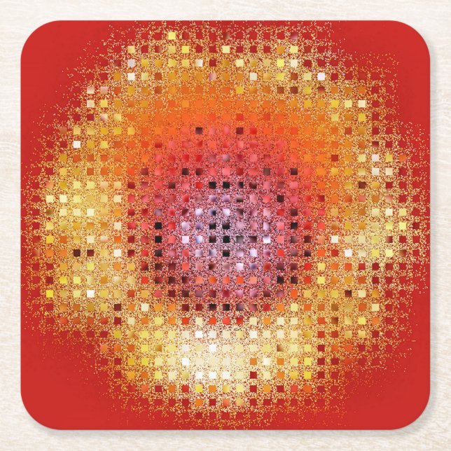 PORTA-COPO DE PAPEL QUADRADO FLORES (Frente)