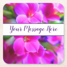 Flores Brilhantes Rosa Magenta Purple Personalizad