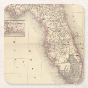 Porta-copo De Papel Quadrado Florida 10