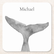 Fluxo de Baleia de Cor de Água Moderna Minimalista