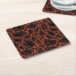 Porta-copo De Papel Quadrado Fluxos de lava