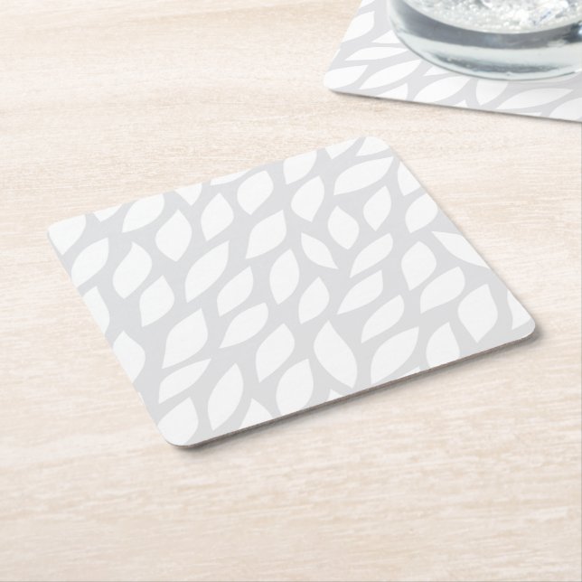 Porta-copo De Papel Quadrado folha de árvore (Inclinado)