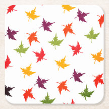 Folhas de outono coloridas simples Folha de outono