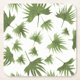 Porta-copo De Papel Quadrado Folhas de Vinha das Canárias