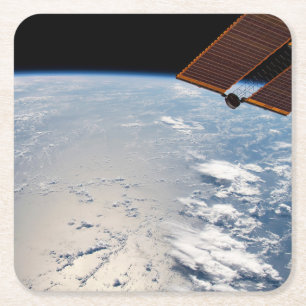 Porta-copo De Papel Quadrado Formação De Nuvens Em Torno Do Sol Ao Longo Do Pac