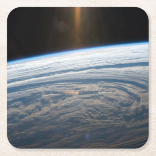 Porta-copo De Papel Quadrado Formações Nuvens No Oceano Índico Sul.