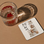 Porta-copo De Papel Quadrado Foto de Colagem de Beleza Melhor Pai Alguma Vez Of<br><div class="desc">O Melhor Pai de Foto de Colagem de Beleza é um presente personalizado que combina beleza e valor sentimental para criar um presente significativo para o seu pai. O presente é uma colagem de fotos cuidadosamente selecionadas de você e seu pai, organizadas de uma forma bela e artística. As fotos...</div>