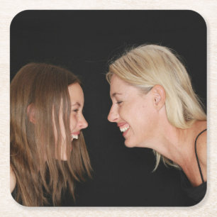 Porta-copo De Papel Quadrado Foto personalizada