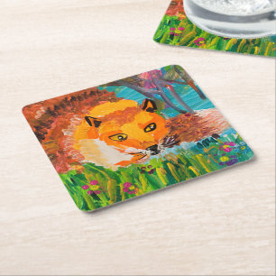 Porta-copo De Papel Quadrado Foxy