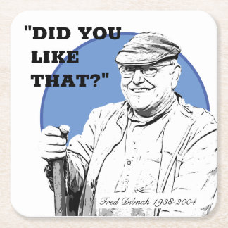 Porta-copo De Papel Quadrado Fred Dibnah Beer Mats/Porta copos