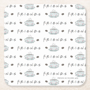 Porta-copo De Papel Quadrado FRIENDS™ Caneca Padrão Aquarela