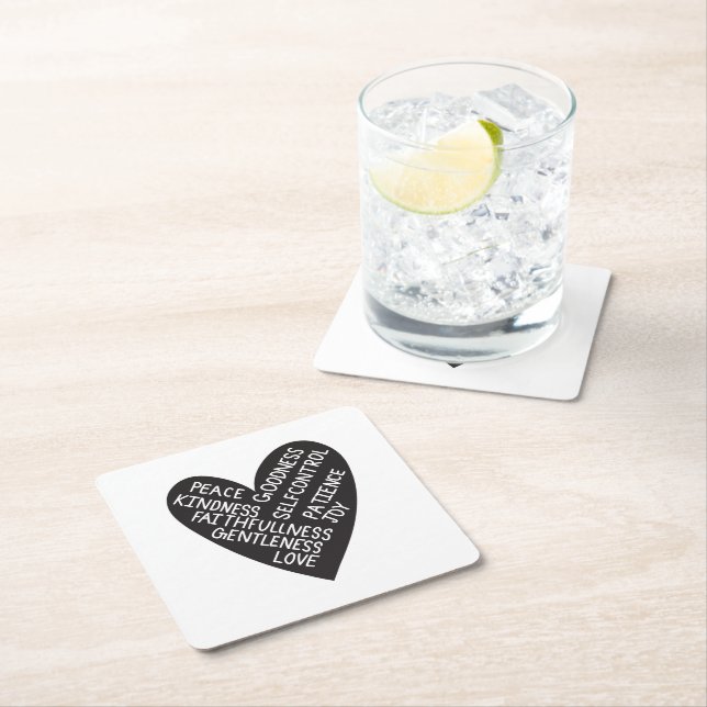 Porta-copo De Papel Quadrado Fruit of spirit (Insitu)