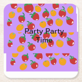 Porta-copo De Papel Quadrado Fruity Delights